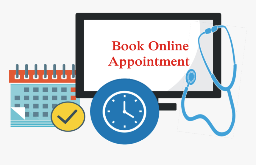 A user books an online appointment with a doctor digitally.